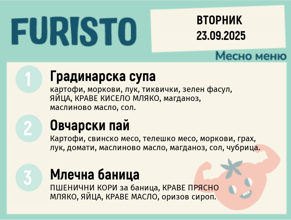 Меню 23.09 месно 200гр.