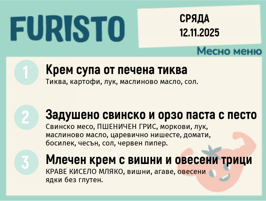 Меню 12.11 месно 200гр. 