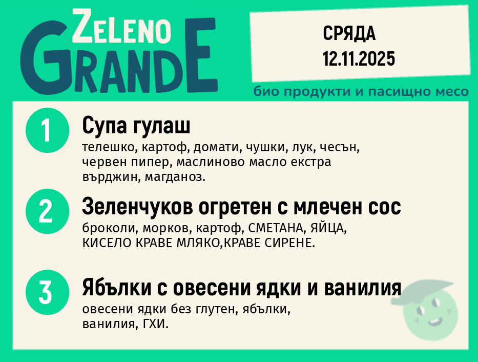 Месно 270 ZeLeno / 12 ноември