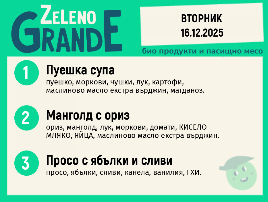 Месно 270 ZeLeno / 16 декември