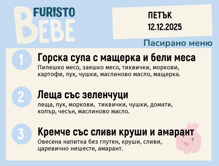 Меню 12.12 Bebe 200гр.