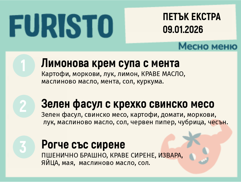 Меню 09.01 Екстра месно  200гр.
