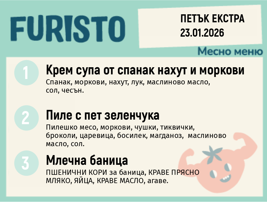Меню 23.01 Екстра месно 200гр.