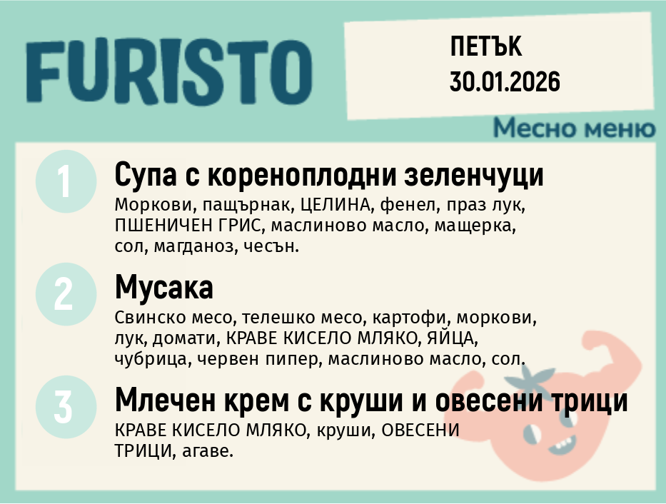 Меню 30.01 месно 200гр. 