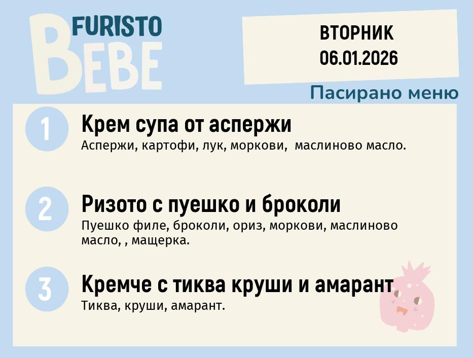 Меню 06.01 Bebe 200гр. 