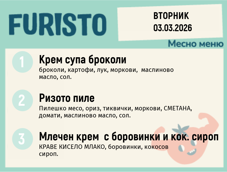 Меню 03.03 месно 200гр.