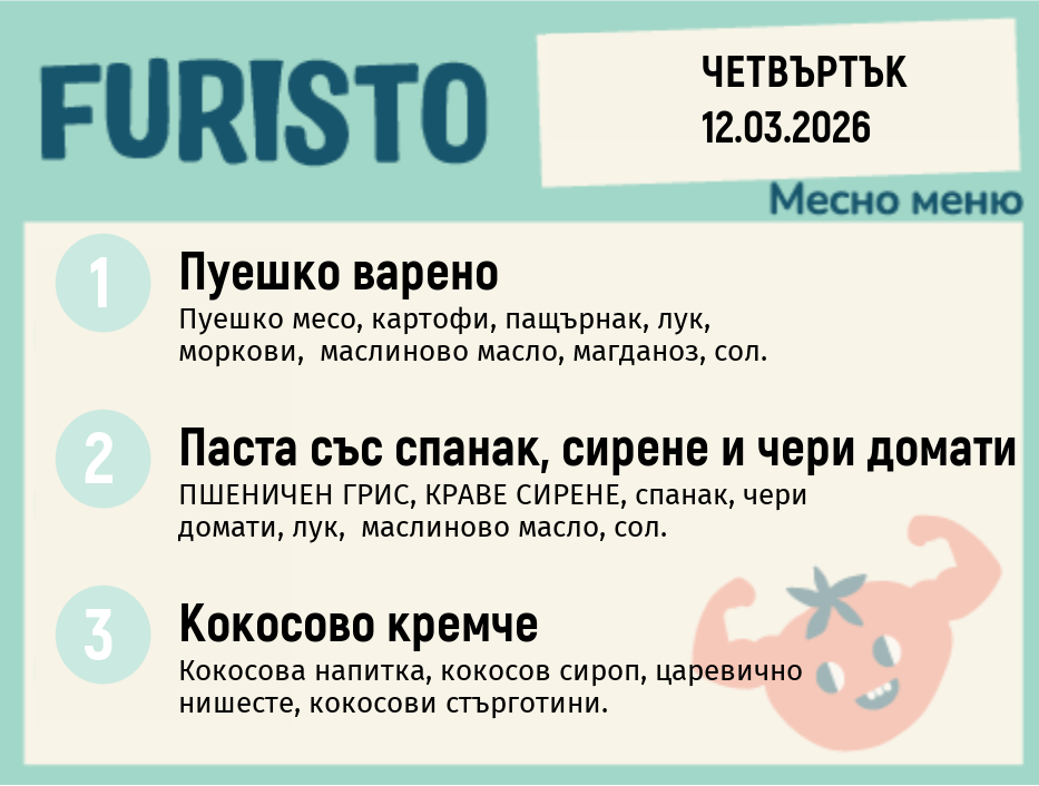 Меню 12.03 месно 200гр.