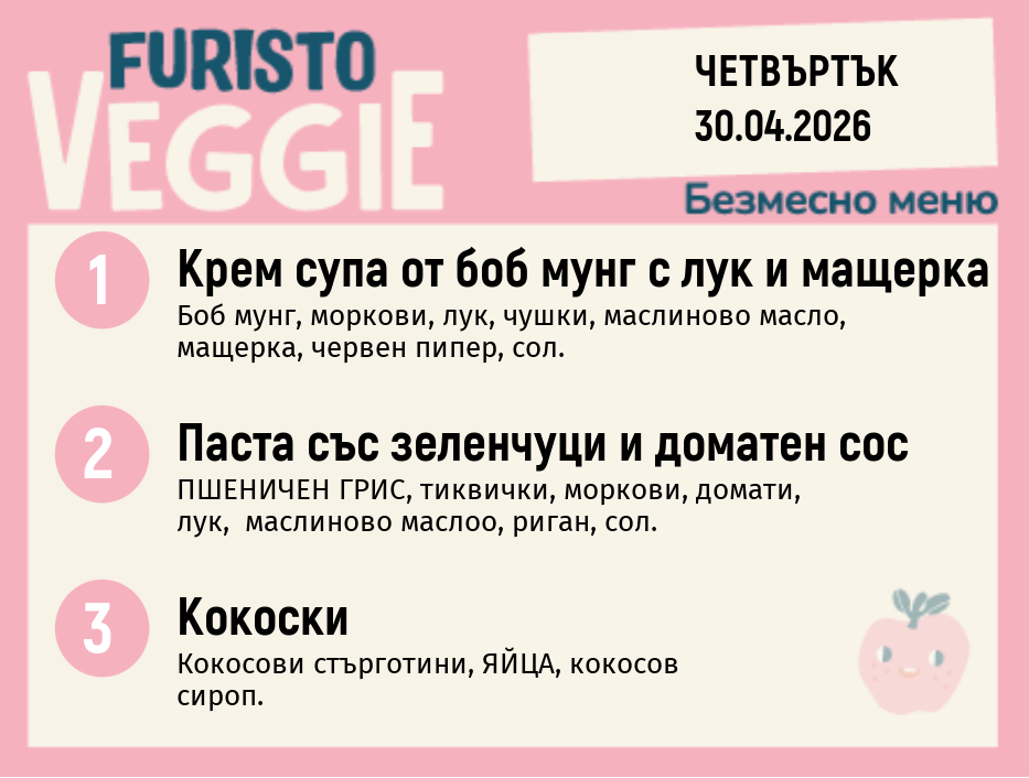 Меню 30.04 безмесно 200гр.