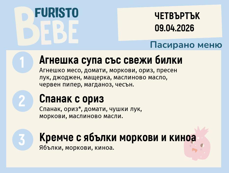 Меню 09.04 Bebe 200гр. 