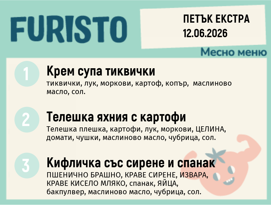 Меню 12.06 Екстра месно 200гр.