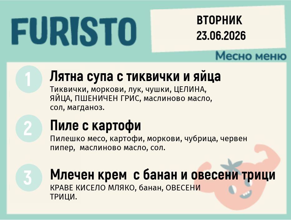 Меню 23.06 месно 200гр.