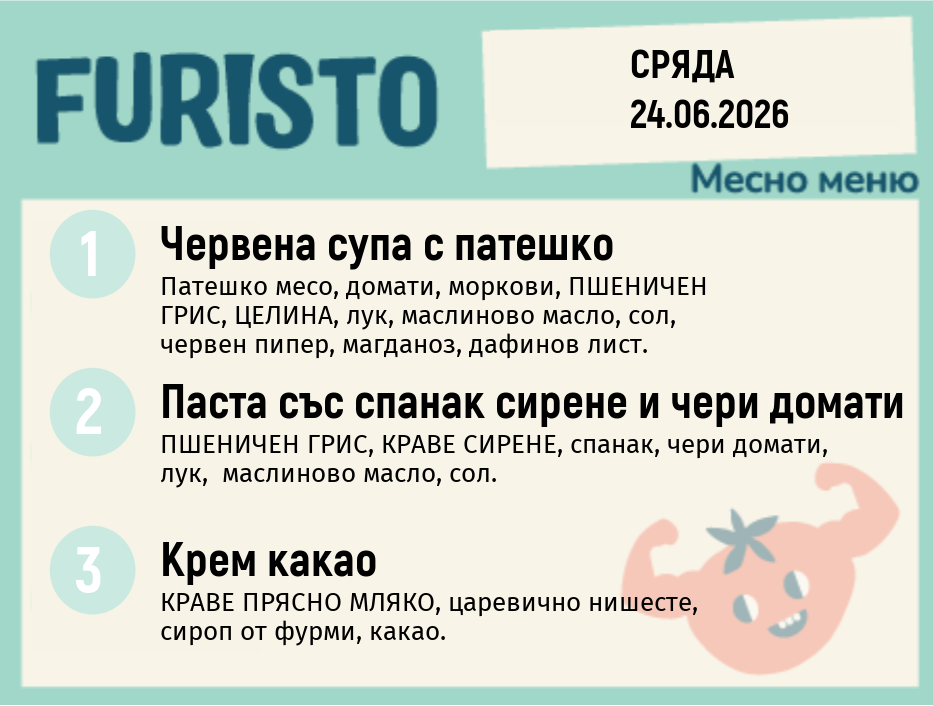 Меню 24.06 месно 200гр.