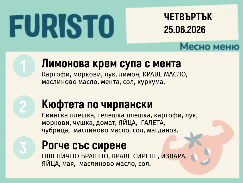 Меню 25.06 месно 200гр. 