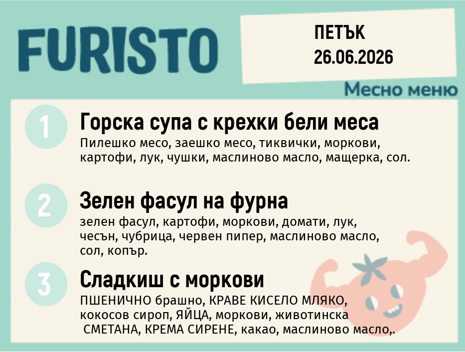 Меню 26.06 месно 200гр. 
