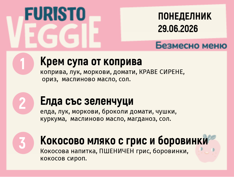 Меню 29.06 безмесно 200гр.