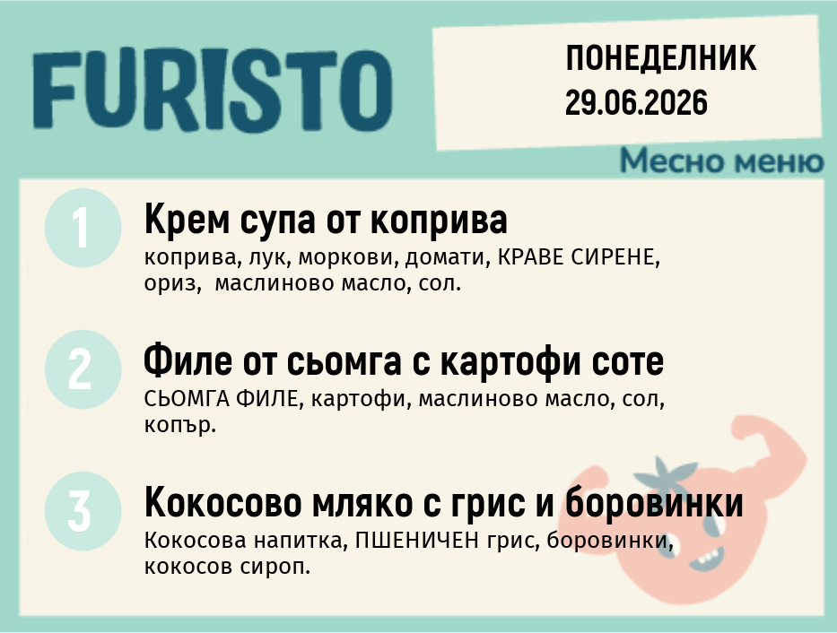 Меню 29.06 месно 200гр.
