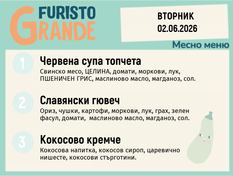 Меню 02.06 месно 300гр. 