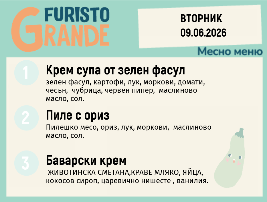 Меню 09.06 месно 300гр.