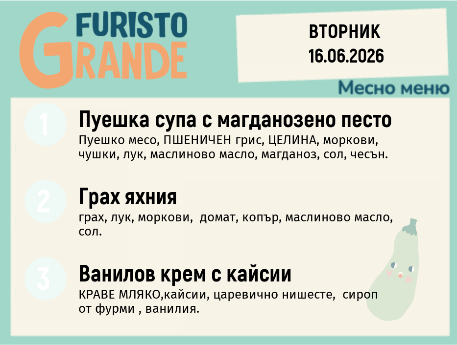 Меню 16.06 месно 300гр.