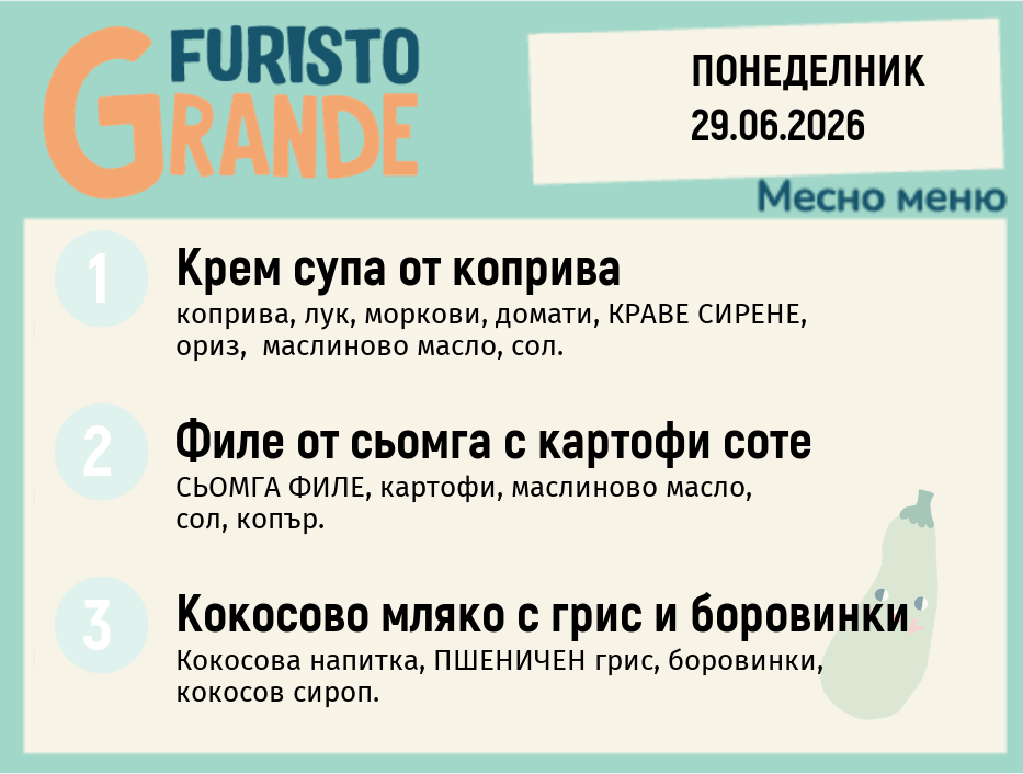 Меню 29.06 месно 300гр.