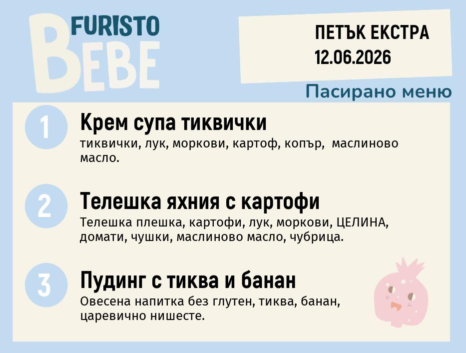Меню 12.06 Екстра Bebe 200гр. 