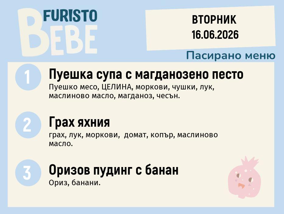Меню 16.06 Bebe 200гр. 