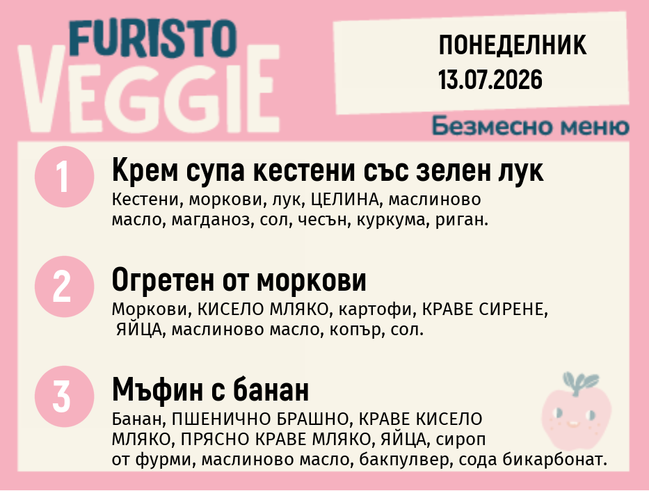 Меню 13.07 безмесно 200гр.