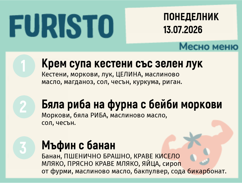 Меню 13.07 месно 200гр.