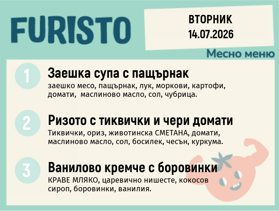 Меню 14.07 месно 200гр.