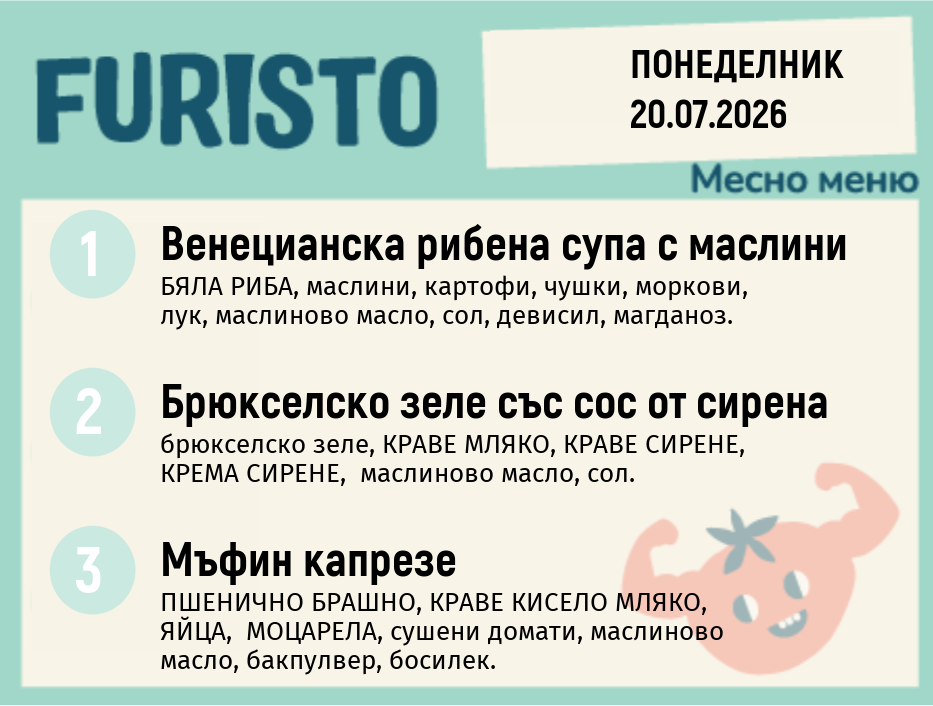 Меню 20.07 месно 200гр.