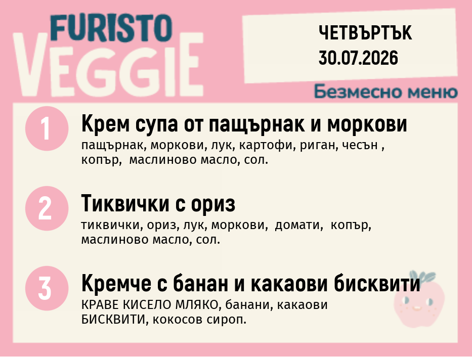 Меню 30.07 безмесно 200гр.