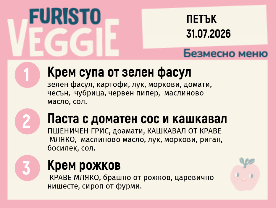 Меню 31.07 безмесно 200гр.