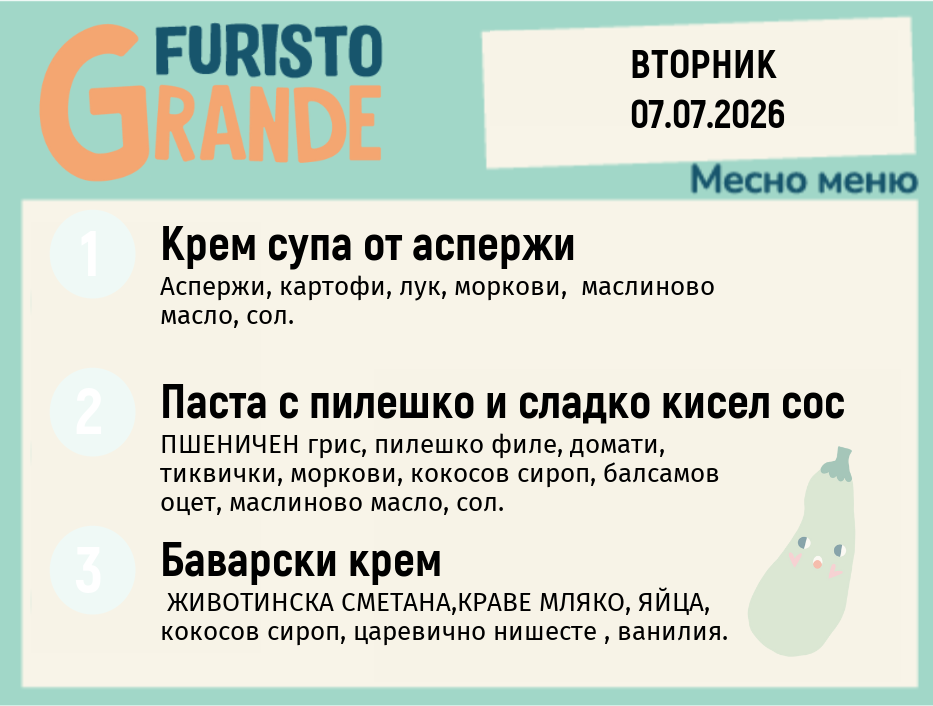Меню 07.07 месно 300гр.