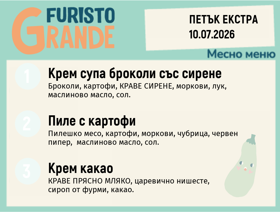 Меню 10.07 Екстра месно 300гр.