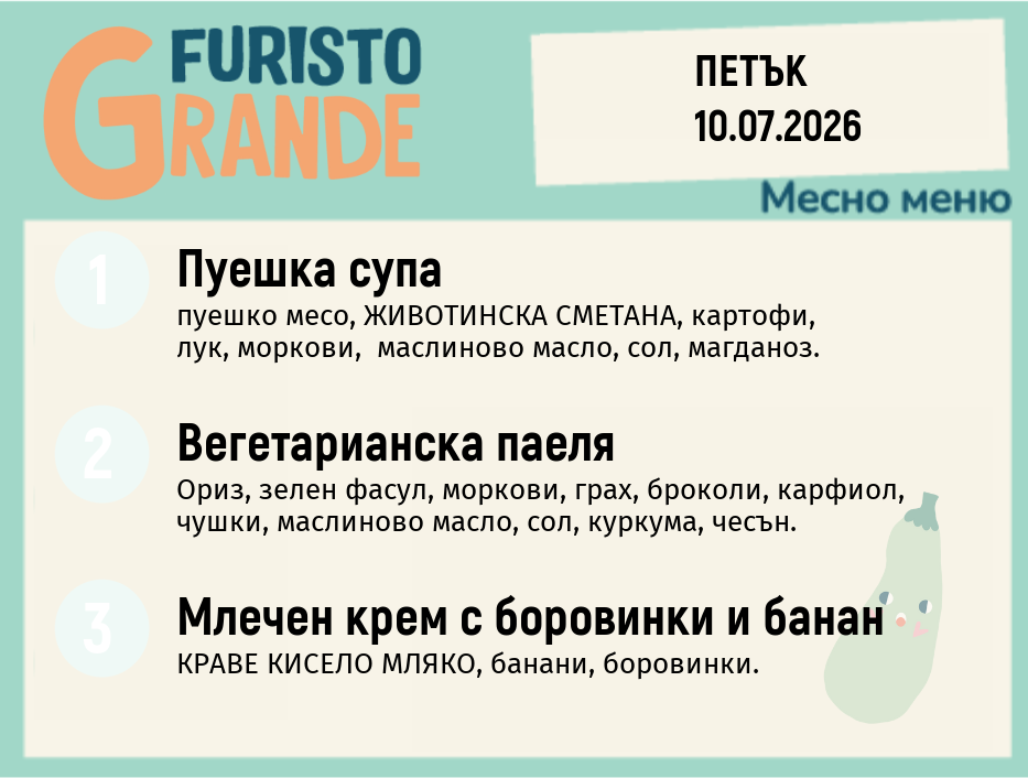 Меню 10.07 месно 300гр.