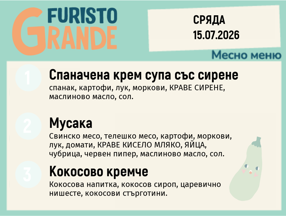 Меню 15.07 месно 300гр.