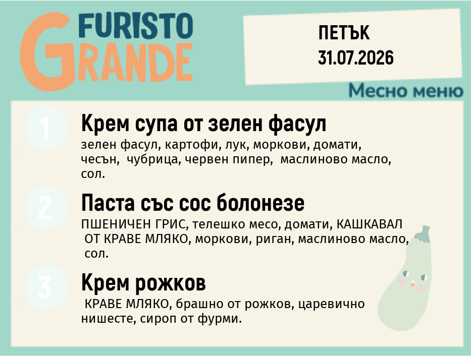 Меню 31.07 месно 300гр.