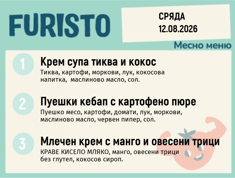 Меню 12.08 месно 200гр.