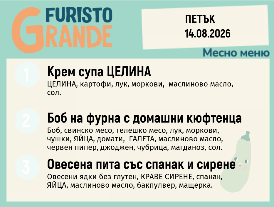 Меню 14.08 месно 300гр.