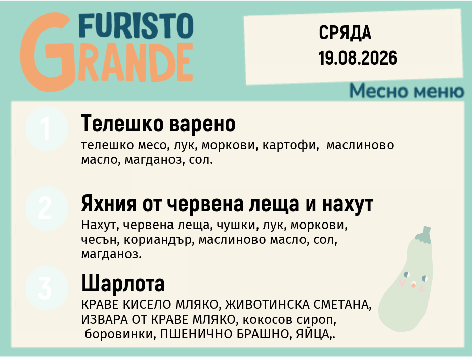 Меню 19.08 месно 300гр.