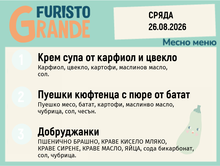 Меню 26.08 месно 300гр.