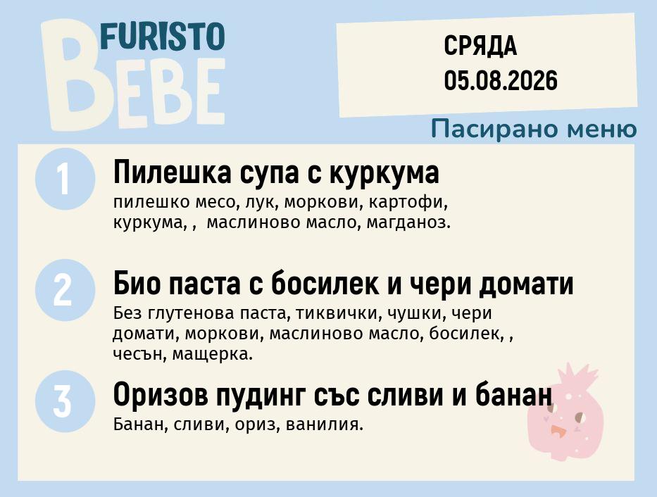 Меню 05.08 Bebe 200гр.