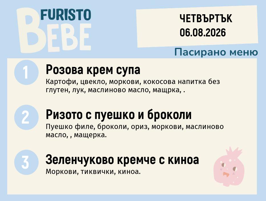 Меню 06.08 Bebe 200гр.