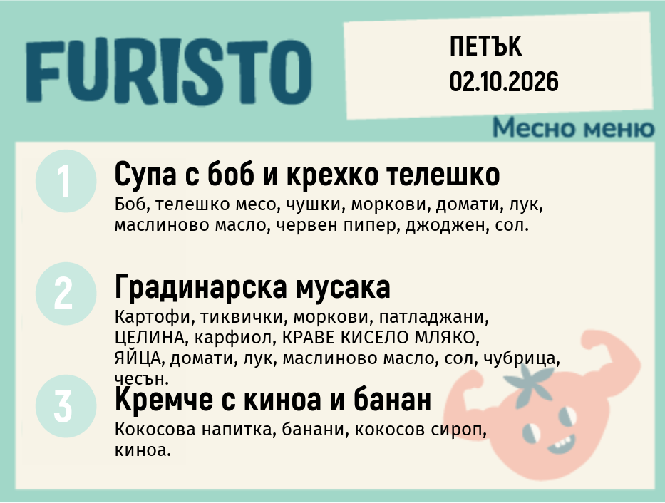 Меню 02.10 месно 200гр.