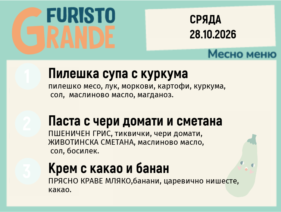 Меню 28.10 месно 300гр.