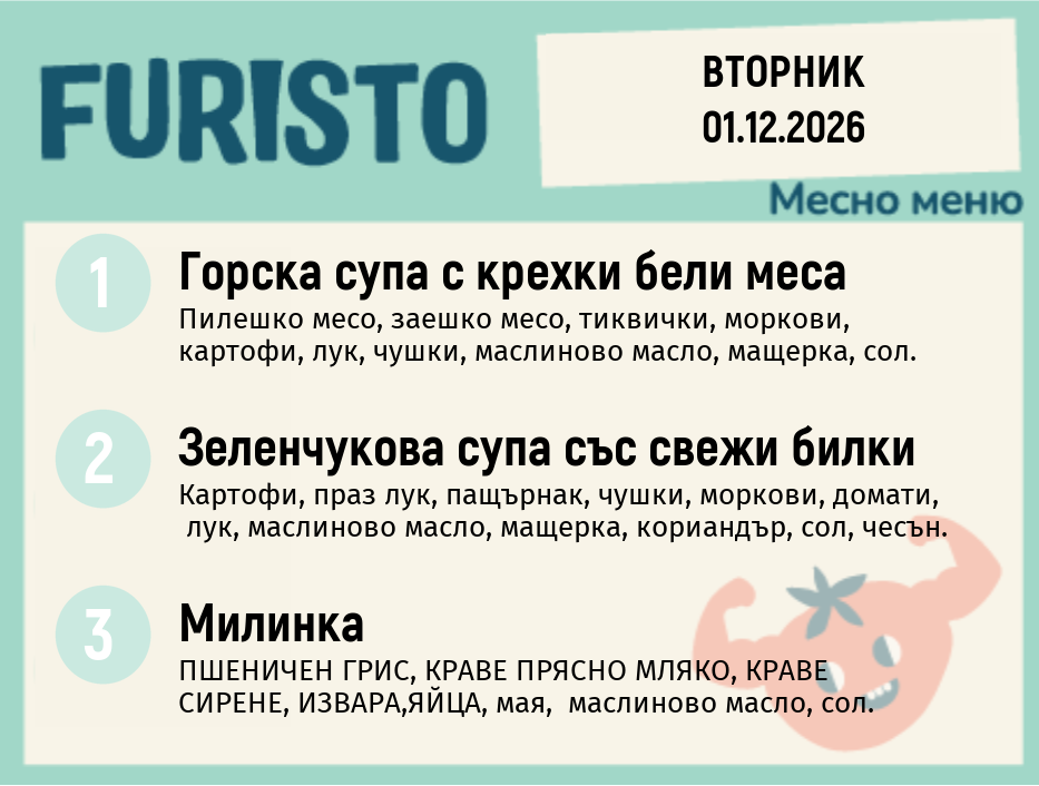 Меню 01.12 месно 200гр.