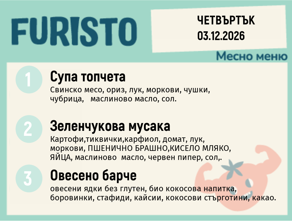 Меню 03.12 месно 200гр.