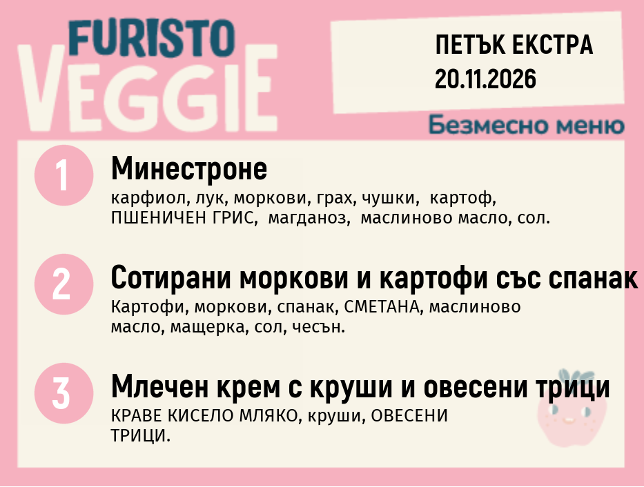 Меню 20.11 Екстра безмесно 200гр.