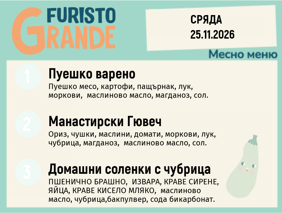 Меню 25.11 месно 300гр.