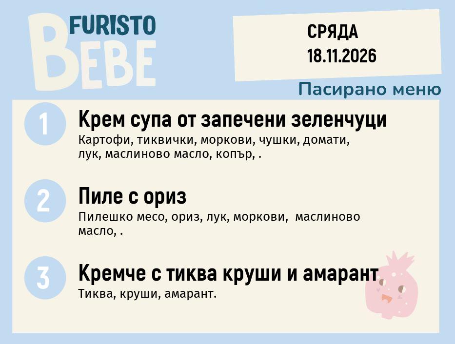 Меню 18.11 Bebe 200гр.